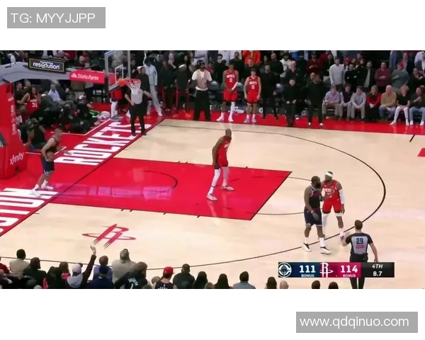 火箭队与勇士队激战正酣哈登关键时刻上演绝杀精彩瞬间